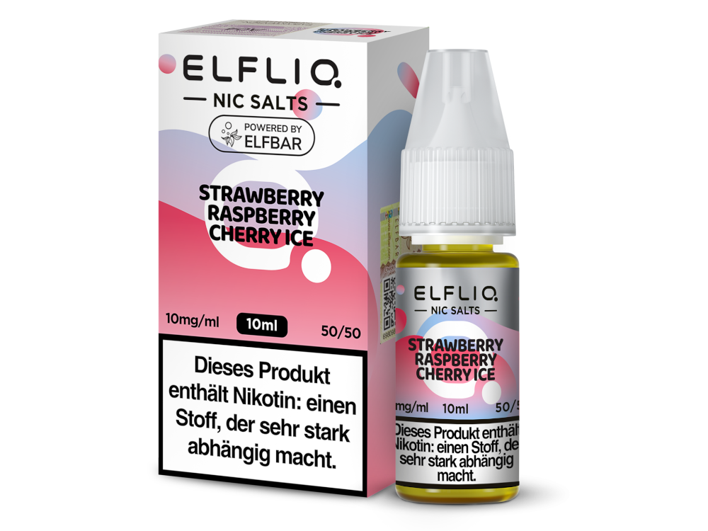 Elfliq Strawberry Raspberry Cherry Ice 10mg