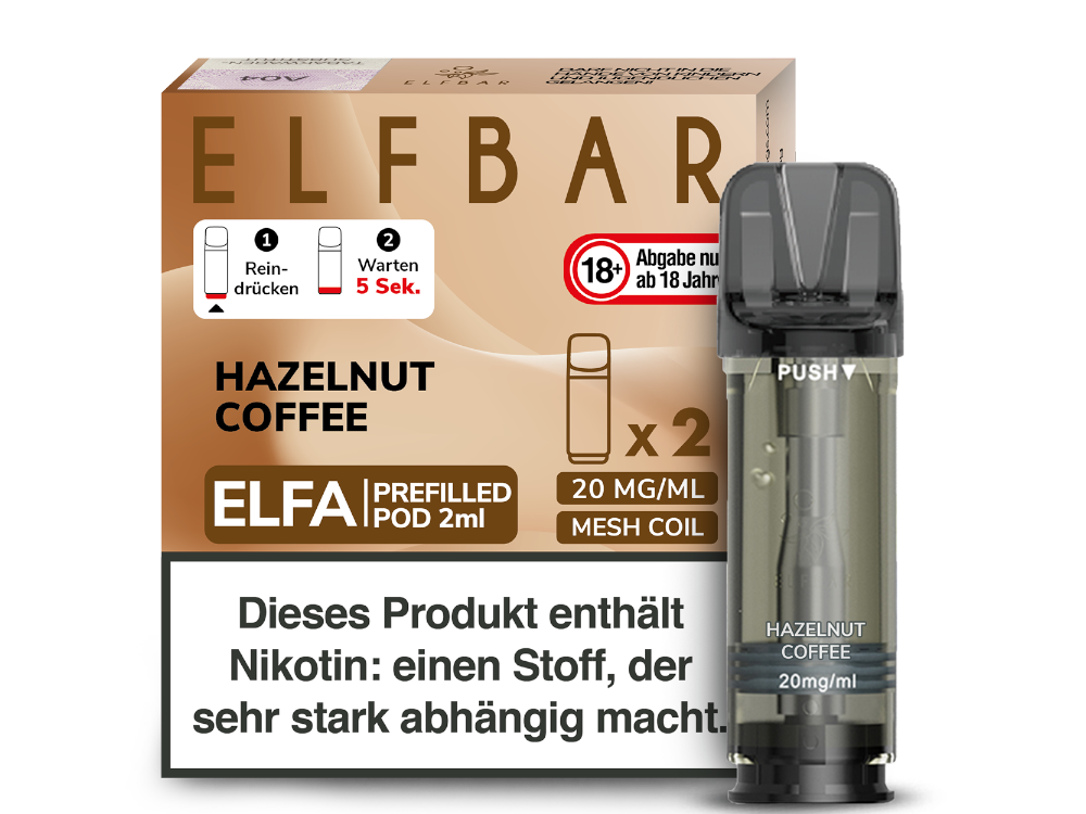 Elfbar Elfa Pod Hazelnut Coffee 20mg