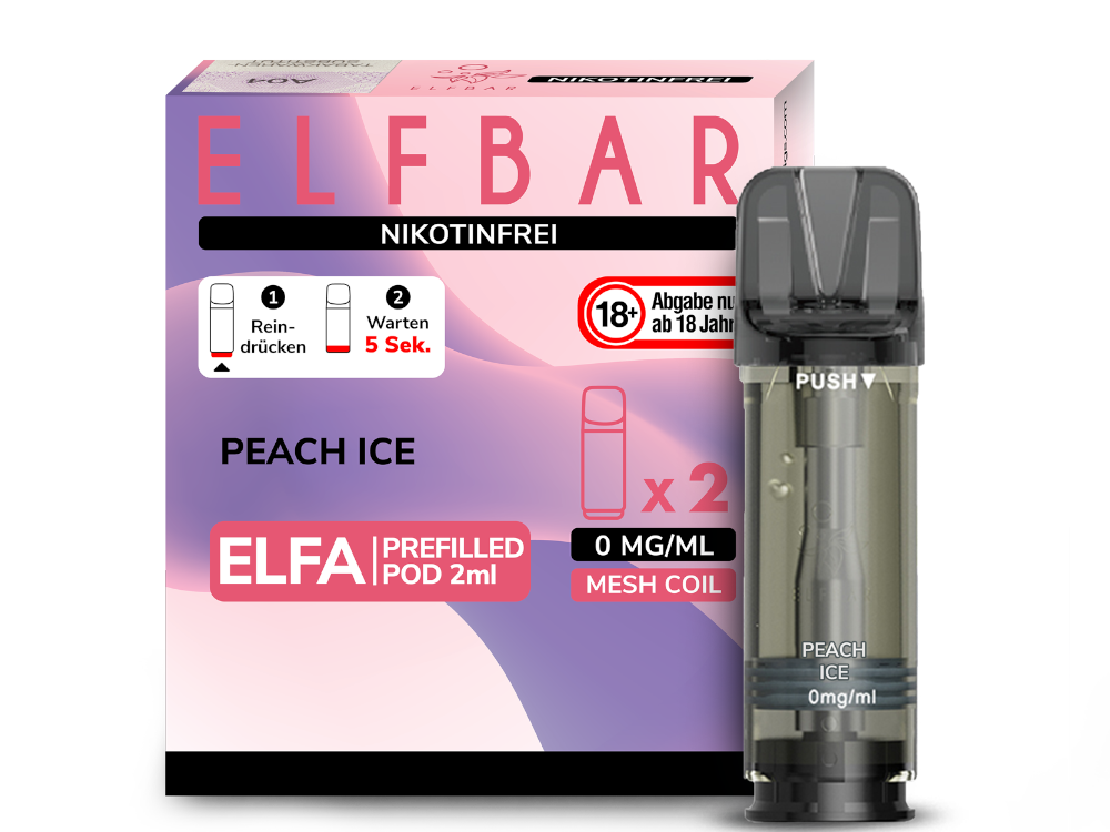 Elfbar Elfa Pod Peach Ice 0mg